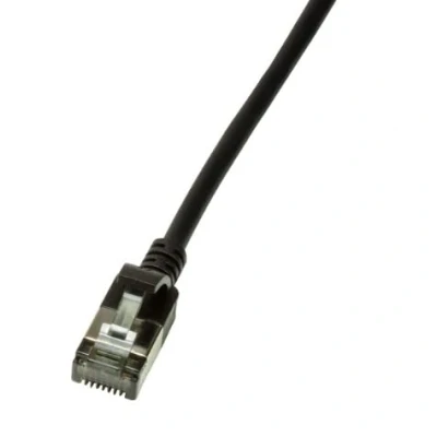 Afbeelding van CAT6a U/FTP Ultraflex, 100% koper, zwart, 0.3M Netwerkkabel Computerkabel Kabel