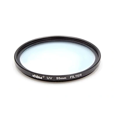Afbeelding van vhbw Universele uv filter, compatibel met cameralens 55 mm filterschroefdraad, beschermingsfilter, zwart