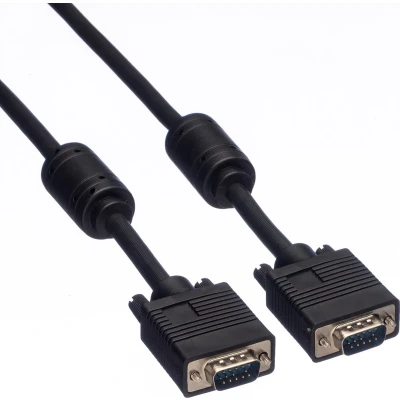 Afbeelding van ROLINE SVGA kabel HD15 M/M met ferrietkern, 3 m