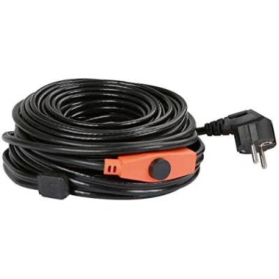 Afbeelding van KERBL 223586 Verwarmingsleiding met thermostaat (lengte 4 m, vorstvrije waterleiding tot 45 C, voor dierendrinken, niet verwarmingsbuizen, verwarmingsvermogen 64 W)