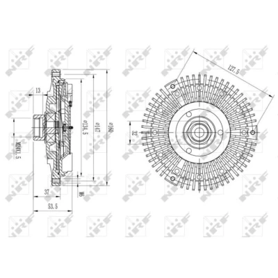 Afbeelding van Koppeling, radiateurventilator NRF 49568