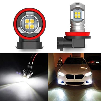 Afbeelding van H11 H8 H9 LED mistlamp DC 10 30 V 6000 K Xenon wit, superheldere vervanging voor autodagrijverlichting DRL of halogeenlamp (2 stuks)