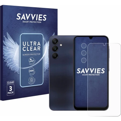 Afbeelding van Savvies (6 Stuks) Schermbeschermer voor Samsung Galaxy A25 5G (Voor+Camera) Screen Protector Ultra Transparant