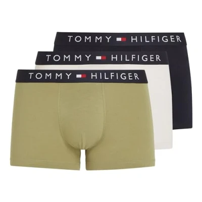 Afbeelding van Tommy Hilfiger Trunk 3 PACK Onderbroeken, Heren, Maat: Small, Faded olive/desert sky/misty coast
