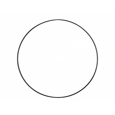 Afbeelding van Rayher HOBBY 2505401 Metalen ring, 30 cm ø, zwart gecoat, van ijzerdraad, dikte ca. 3 mm, draadring om te knutselen, voor wikkeltechniek, dromenvangerring, macramé bloemisterij, hoepel