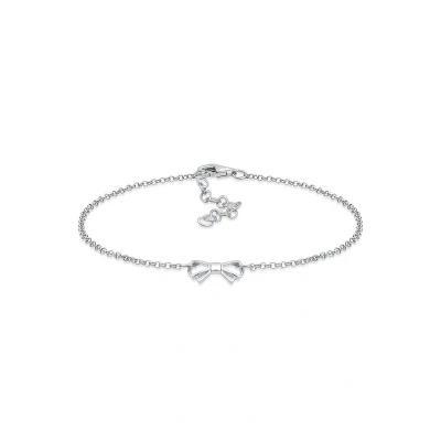 Afbeelding van Elli BOW Basic Armband silvercoloured, Dames, Maat: 20, Silver coloured
