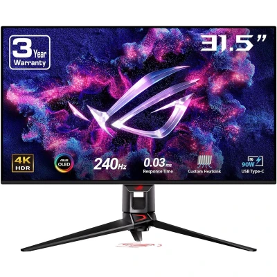 Afbeelding van ASUS ROG Swift OLED PG32UCDM computer monitor 80 cm (31.5&quot;) 3840 x 2160 Pixels 4K Ultra HD QDOLED Zwart