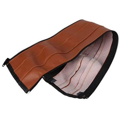 Afbeelding van Leren Kinderwagen Soft Handle Cover Stuurhoes met Zweetabsorberend Materiaal voor Handen Troostend