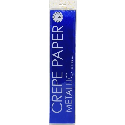 Afbeelding van Globos crêpepapier metallic 150 x 50 cm donkerblauw