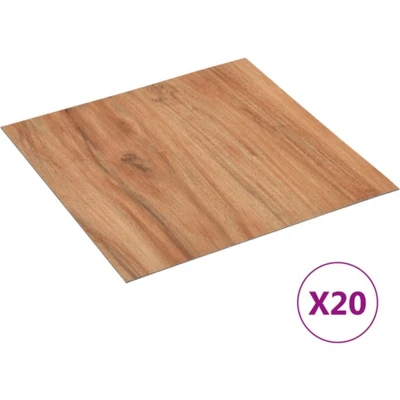 Afbeelding van Vloerplanken 20 st zelfklevend 1,86 m² PVC lichthoutkleurig