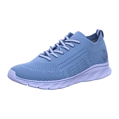 Afbeelding van Rieker Low Top 54020 Sneakers voor dames, halfhoge schoenen, losse inlegzool, blauw 12, 42 EU
