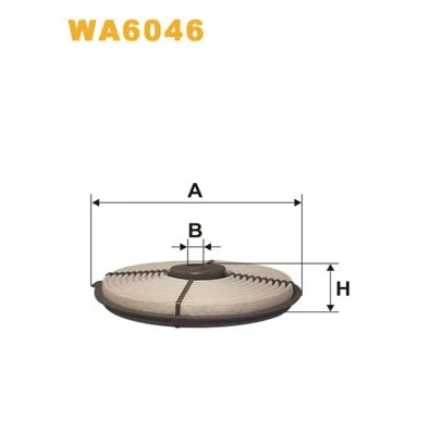 Afbeelding van WIX FILTERS WA6046 Luchtfilter 43mm 255mm Filter insert