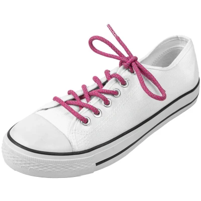 Afbeelding van Reflecterende schoenveters Ronde veters Kleur: Roze Lengte: 100cm Breedte: 4,5 mm