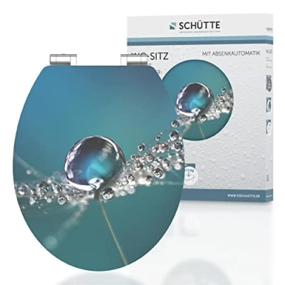 Afbeelding van Toiletbril met soft close WATER DROP MDF hoogglans