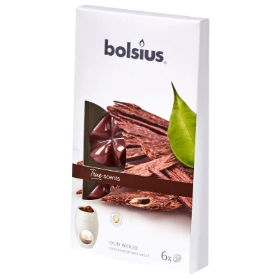 Afbeelding van Bolsius Waxmelts true scents oud wood 6 stuks