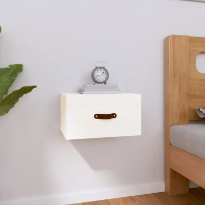 Afbeelding van Nachtkastje wandgemonteerd 40x29,5x22 cm wit