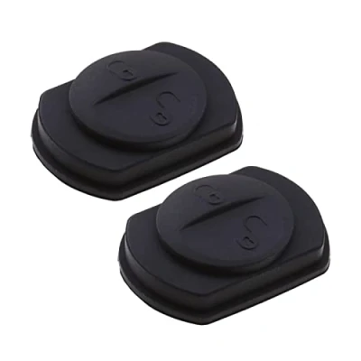Afbeelding van 2 STKS Knop Autosleutel Rubber Pad Protector Cover Case Compatibel met Mitsubishi Colt/Warrior/Spacestar/Carisma Zwart Waterdicht Krasbestendig Auto Accessoires