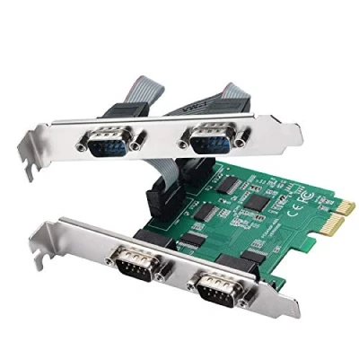 Afbeelding van MZHOU PCI Express PCIe Uitbreidingskaart 1X Seriële COM Interfaces Poort RS232 interface Adapterconverterkaart, RS 232 module met 4 Aansluitingen, 18 pins …