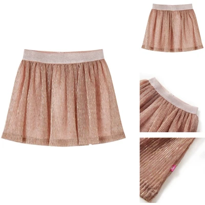 Afbeelding van vidaXL Kinderrokje Kinderrokjes Kinderkleding Kinderkled met glitters 92 zachtroze