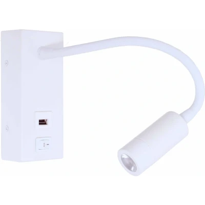 Afbeelding van Artdelight Wandlamp Easy USB wit