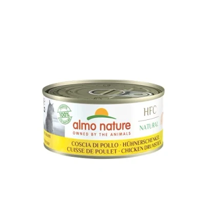 Afbeelding van Almo Nature HFC Natural kippenboutvlees natvoer kat (150 g) 12 x 150 g
