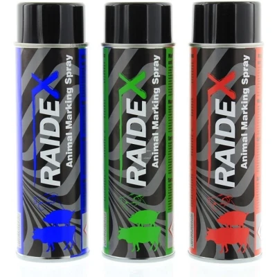 Afbeelding van Raidex Merkspray Rundvee / Varkens (500 ML) Rood