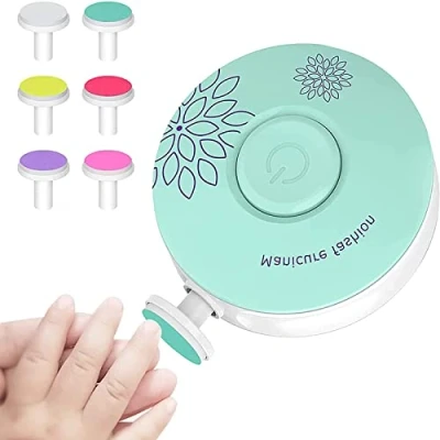 Afbeelding van Elektrische Baby nagelvijl nagelknipset voor pasgeborenen kinderen en volwassenen tenen nagels (Groen)