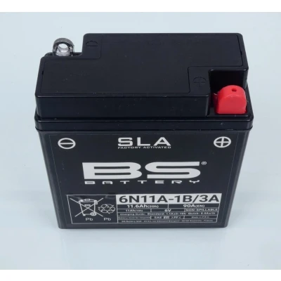 Afbeelding van Bs Battery 6n11a 1b/3 a Agm accu Zwart