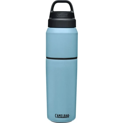 Afbeelding van CamelBak Multibev Vacuum SS Waterfles met afneembare koffie / theebeker 650 ml + 500 Blauw (Dusk Blue)