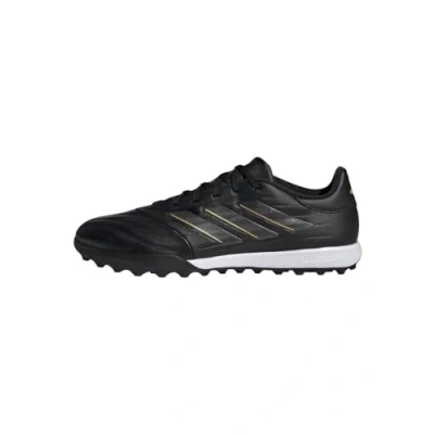 Afbeelding van adidas Performance COPA PURE 2.0 League TURF Voetbalschoenen voor kunstgras, Heren, Maat: 39 1/3, Core black/gold metallic Leer/ synthetisch