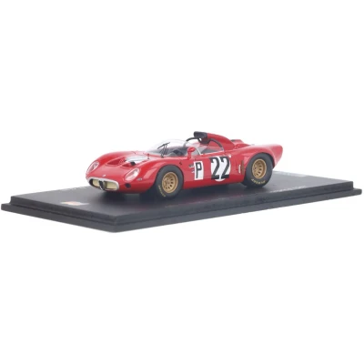 Afbeelding van Alfa Romeo T33 Spark Modelauto 1:43 1967 Roberto Bussinello / Teodoro Zeccoli Andrea de Adamich