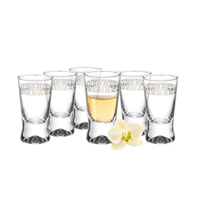 Afbeelding van Glasmark KROSNO, 25ml, Set van 6 stuks, shotglazen, Wodkaglazen, alcoholglazen, Hoogwaardig glas, Splintervrij