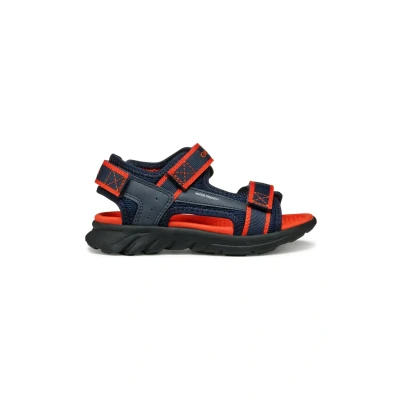 Afbeelding van Geox J SANDAL AIRADYUM BO, Navy/Rood, 1 UK, marine Rood, UK