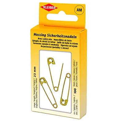 Afbeelding van mini veiligheidsspelden goud 18 mm spelden goudkleurig klein 30 stuks geschikt voor rugnummer of mondkapjes