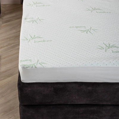Afbeelding van Bamboe Matrasbeschermer 140x200 cm Wit Fresh &amp; Co Dekbed Discounter.nl