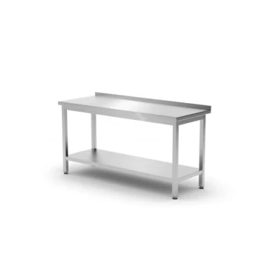 Afbeelding van Muurwerktafel met Schap Budget Line Geschroefd Diepte: 600 Mm HENDI 1200x600x(H)850mm 817285 Horeca &amp; Professioneel