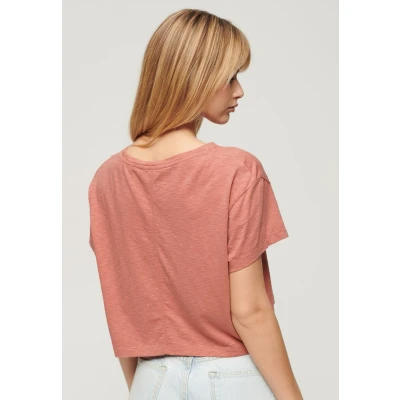 Afbeelding van Superdry Vrouwen Kort Slouchy T shirt Roze Grootte: 44