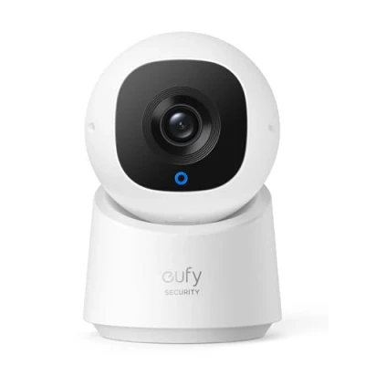 Afbeelding van eufy Security Indoor Cam C210, 1080p Resolutie Beveiligingscamera met 360 PTZ, Plug In Binnenhuis Wi Fi, Mens/Beweging Al, Ideale Babyfoon/Dierencamera/Huisbeveiliging