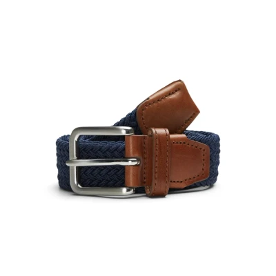 Afbeelding van JACK &amp; JONES gevlochten riem JACSPRING donkerblauw