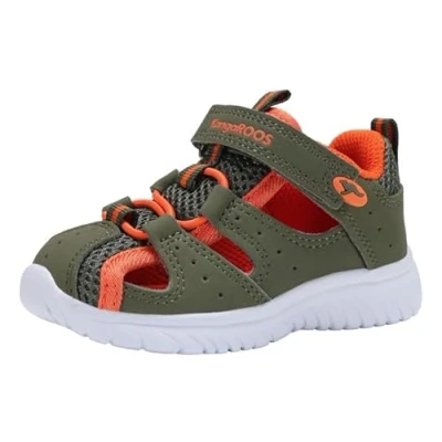 Afbeelding van Kangaroos KI ROCK LITE Unisex Sandalen voor kinderen, Maat: 21, Olive/flame Kunststof/ textiel