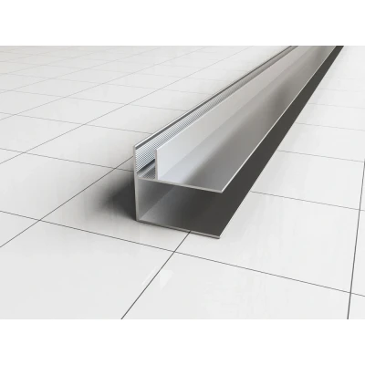 Afbeelding van Wiesbaden hoekprofiel tbv nisdeur+profiel met zijwand 10mm