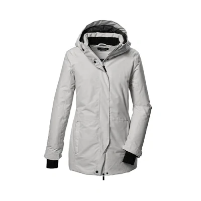 Afbeelding van killtec Dames functionele parka/parka met capuchon KOW 93 WMN PKR, cloud grey, 50, 41817 000