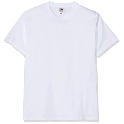 Afbeelding van Fruit of the Loom Valueweight T shirt voor heren, Wit, M