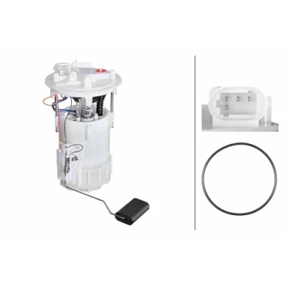 Afbeelding van HELLA 8TF 358 306 871 Brandstoftoevoereenheid Met pakking, brandstoftoevoermodule Electrisch Benzine RENAULT: Kangoo I, I Express