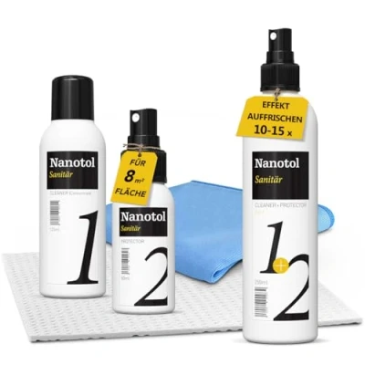 Afbeelding van Nano coating set voor douchecabines douche lotus effect doucheglas