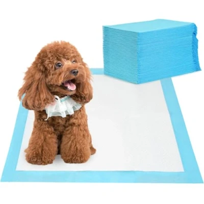 Afbeelding van Barpor trainingspads voor puppy&#039;s, set van 40 grote honden, 60 x cm, super absorberend, lekvrij, antislip, zwaar belastbaar, 5 laags ontwerp met sneldrogend oppervlak