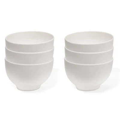 Afbeelding van vivo by Villeroy &amp; Boch Group Basic White, schalen set, 6 dlg., 750 ml, Premium Porselein, wit