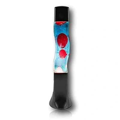 Afbeelding van Cool Lamp Groovy Blauw Vloeibaar Rood Wax Golvend Ontwerp