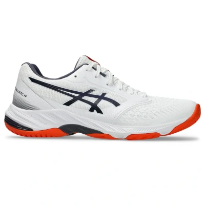 Afbeelding van Asics Netburner Ballistic 3 Volleybalschoenen, Heren, Maat: 40.5, White/indigo fog Textiel/ synthetisch