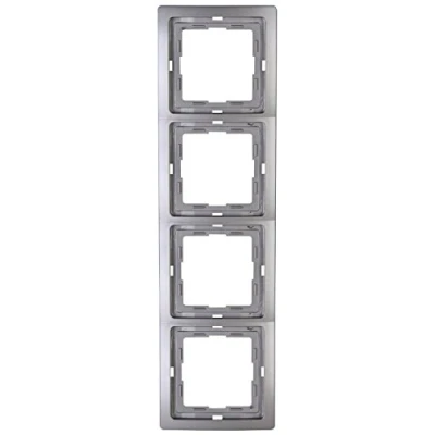 Afbeelding van Kopp 400443067 Venetië platina afdekframe 4 voudig